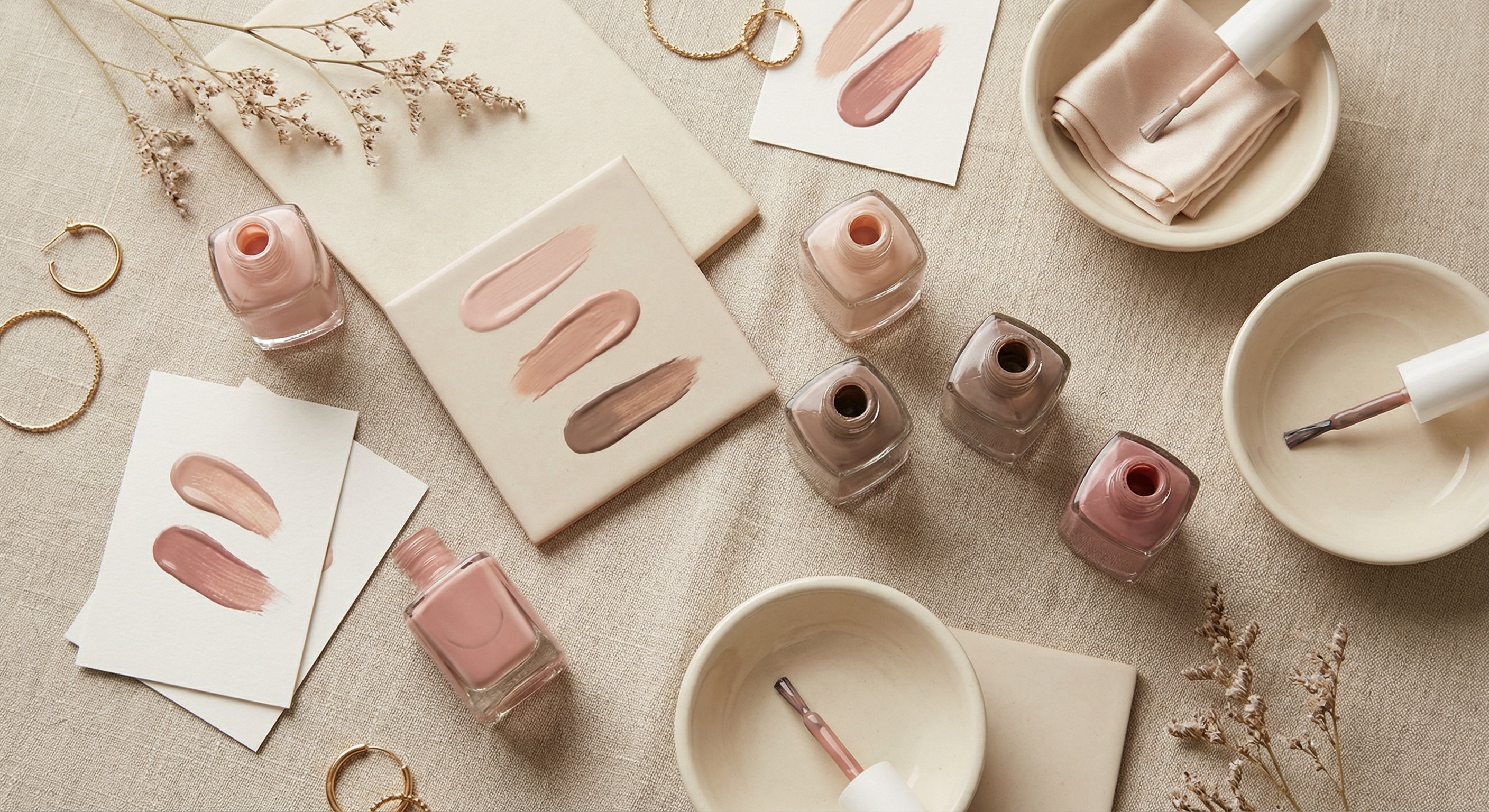 Signature nail polish color palette